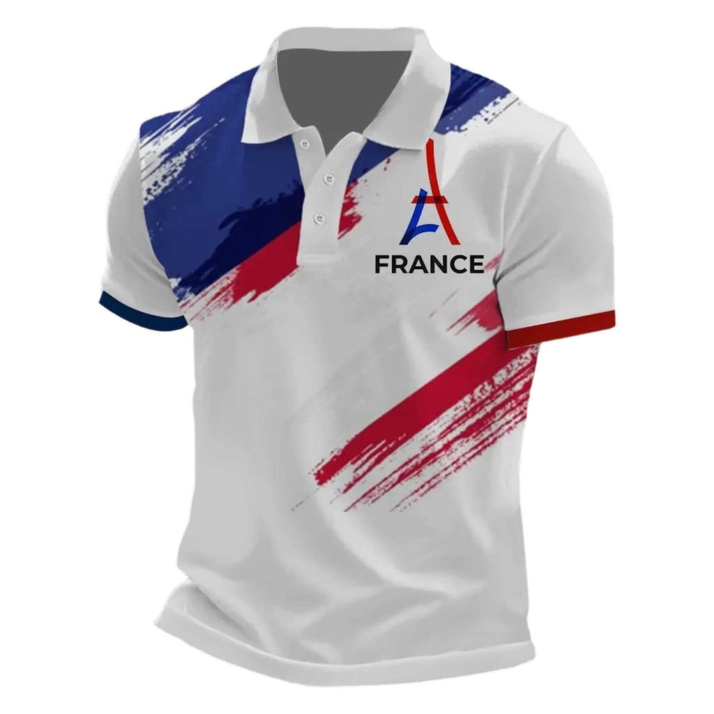 France 2026 Men's Short Sleeve Printed Football Shirt – Summer Supporter Football T-Shirt Music Fashion Streetwear Print for Sports Fans