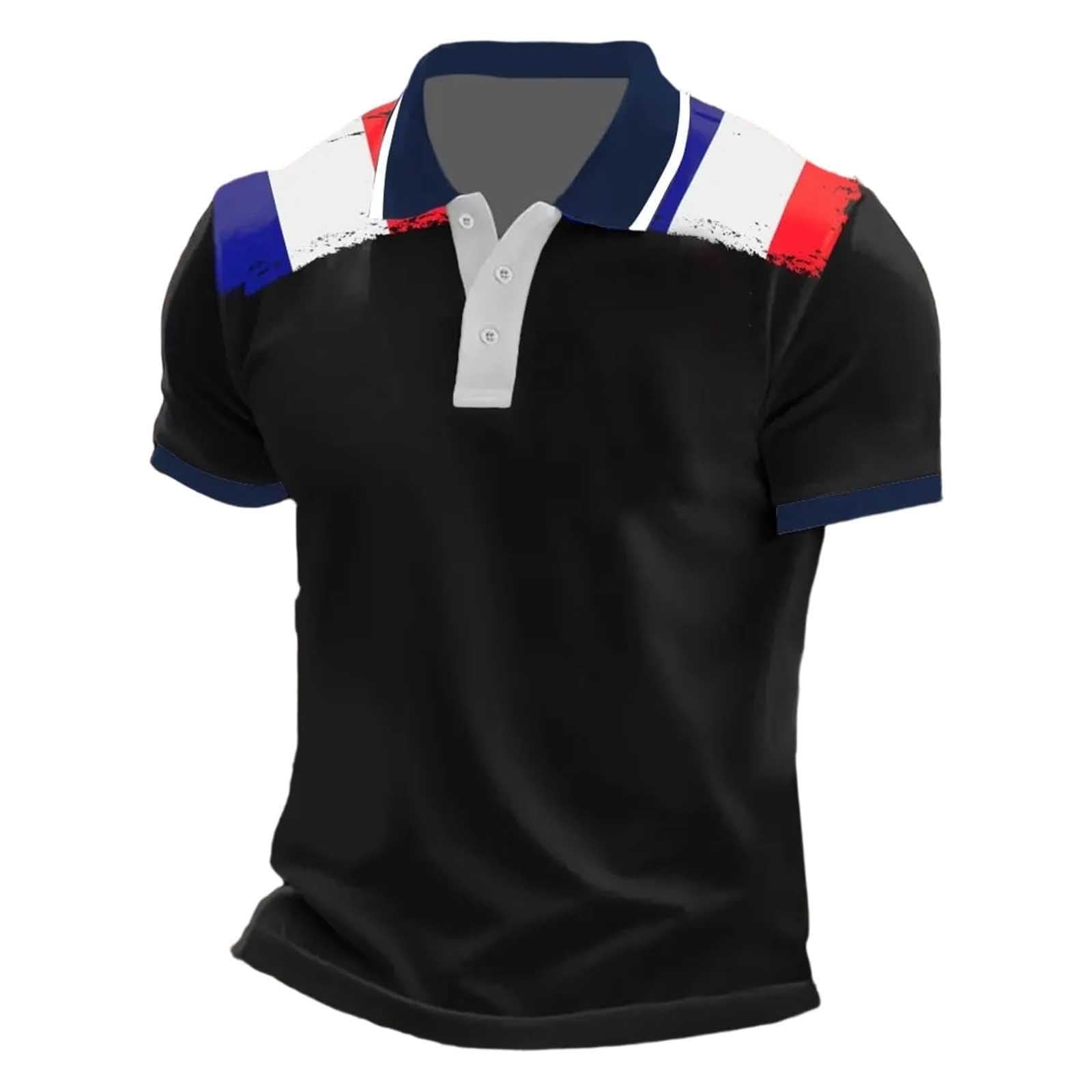 France 2026 Men's Short Sleeve Printed Football Shirt – Summer Supporter Football T-Shirt Music Fashion Streetwear Print for Sports Fans