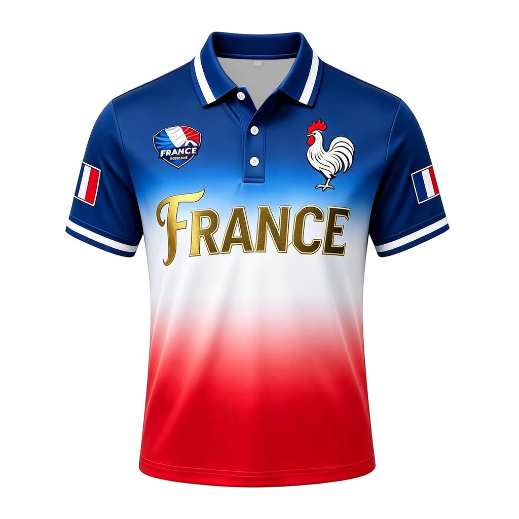 Maillot de Foot 2026 Homme Été Manches Courtes Football Polo Shirts Léger et Respirant T Shirt, Sport Vêtements, Cadeau de Fans et Les Tenues décontractées
