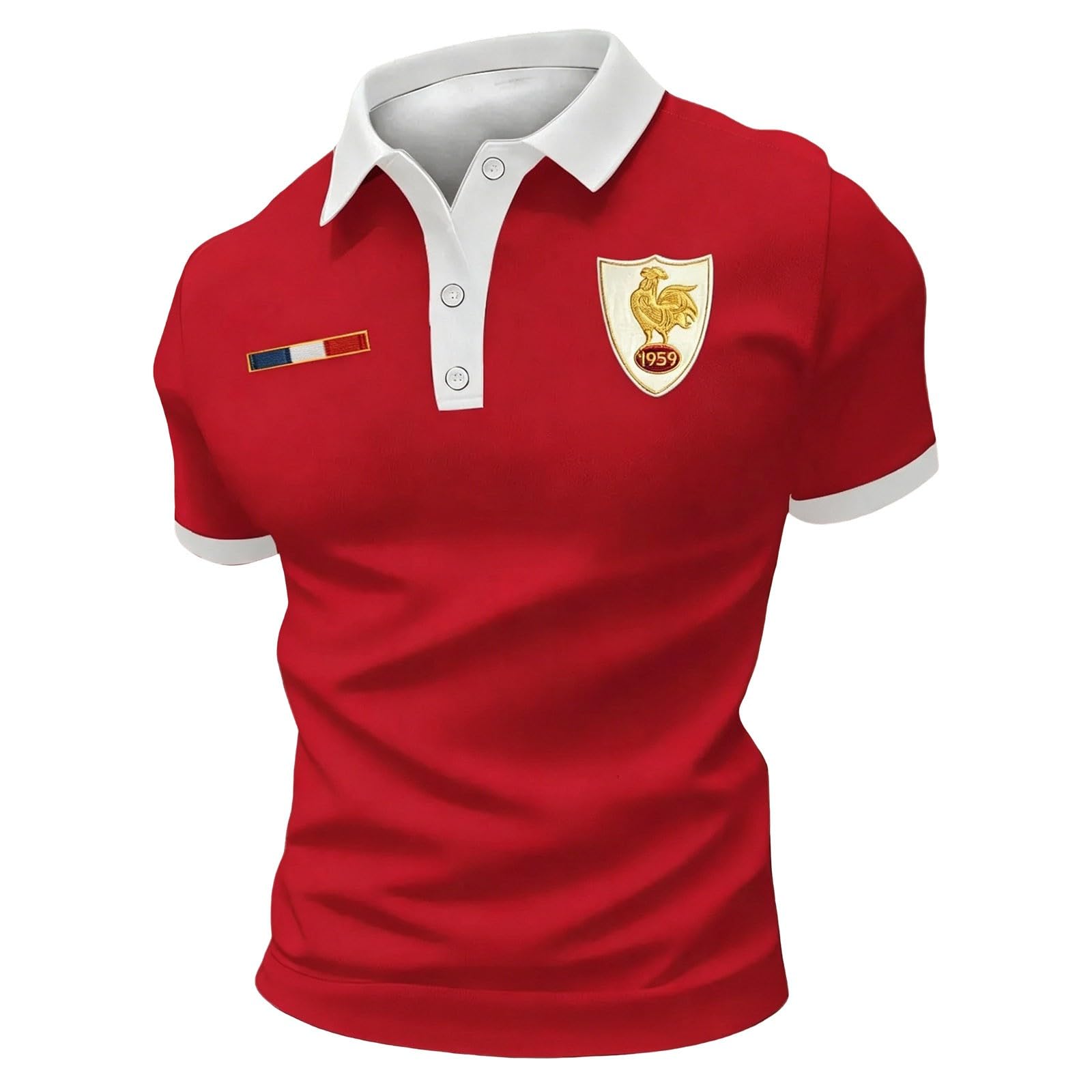 Maillot Homme Football 2026 Polos Homme Maillots de Joueur Manches Courtes T-Shirt Été Mode Streetwear Impression pour Les Fans de Sport