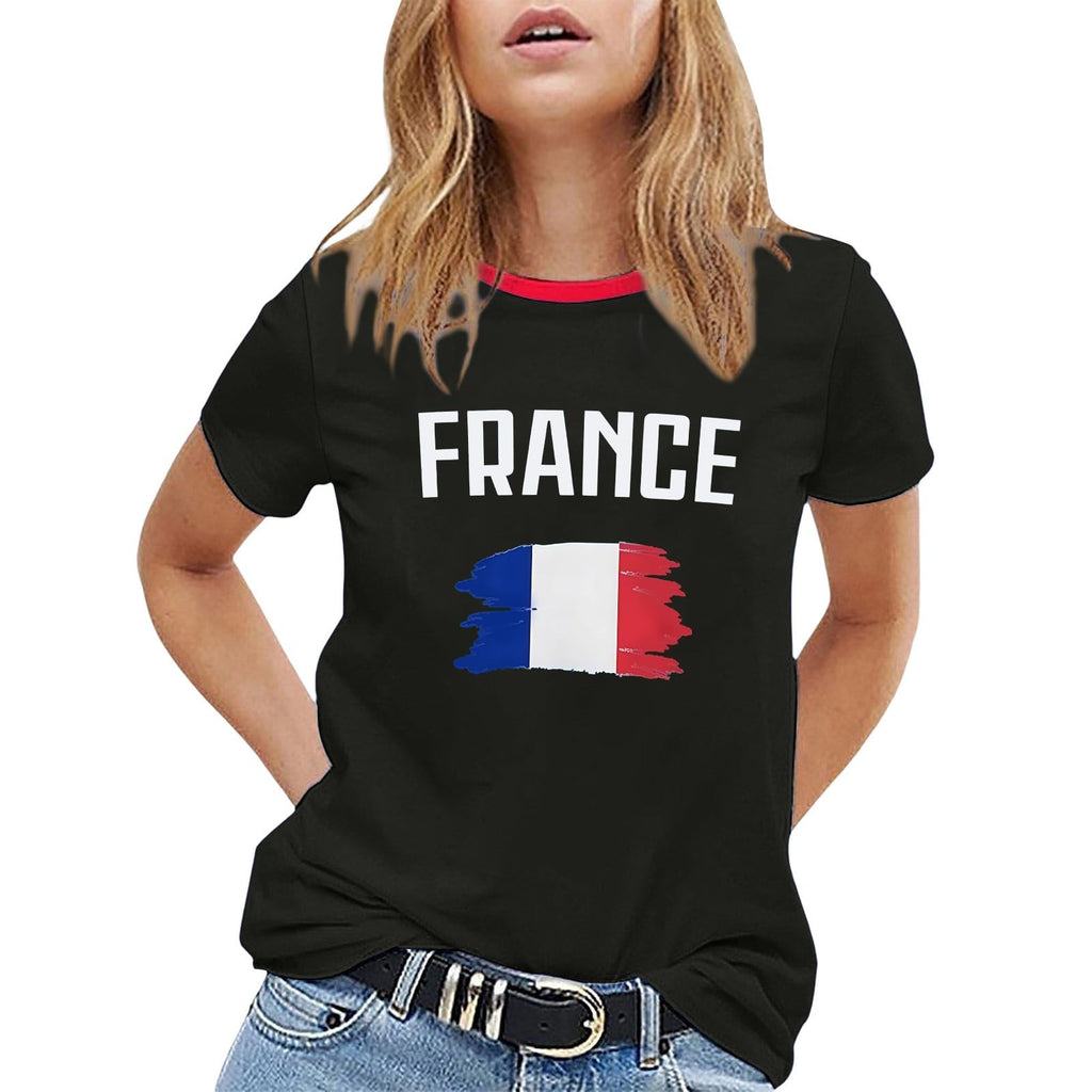 Men's T-Shirt World Cup 2026 France Round Neck Printed Football Fan T Shirt Short Sleeve Casual Various Models Available Foot Supporter Fans Encourage Tee Shirts Sport