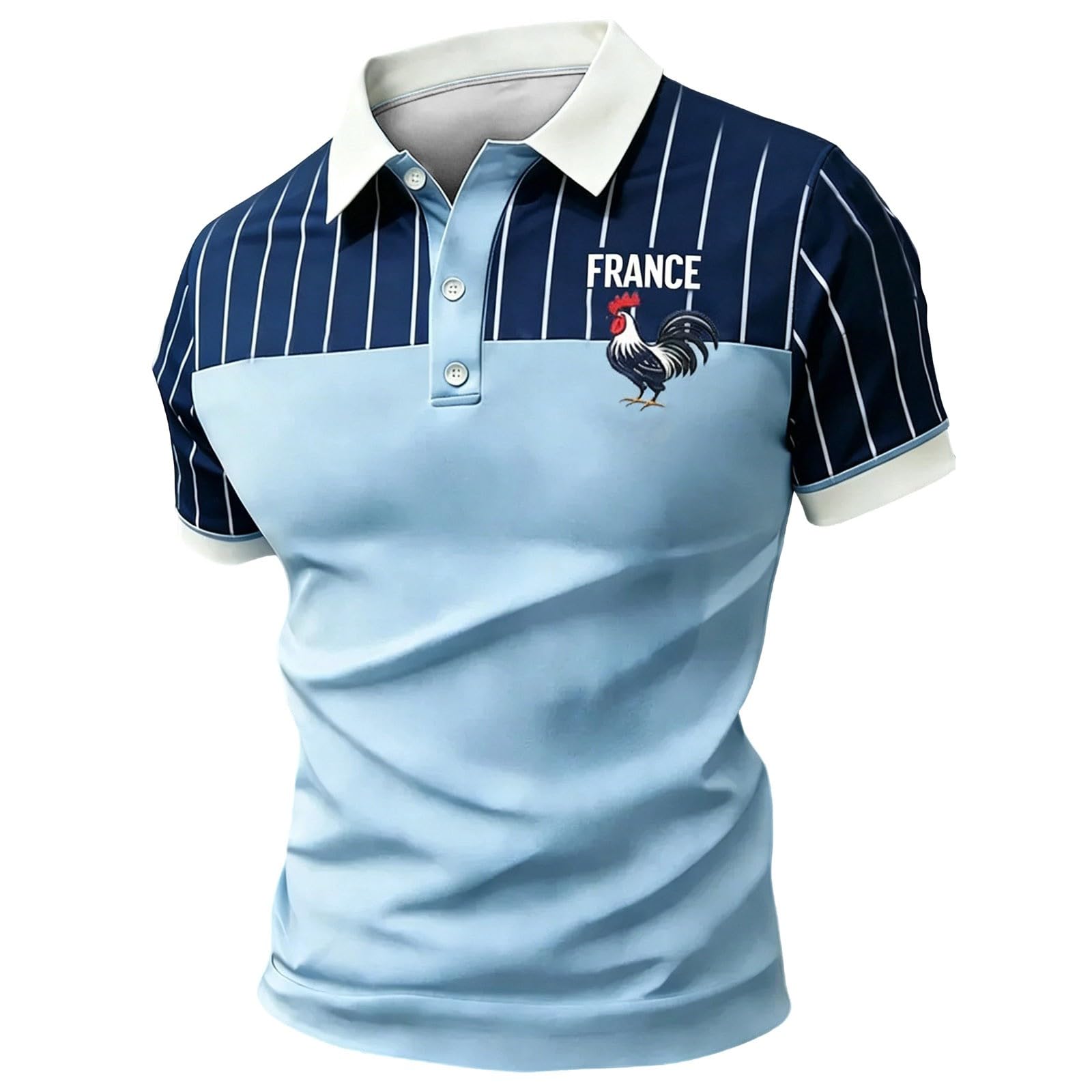 Maillot de Foot 2026 Homme Été Manches Courtes Football Polo Shirts Léger et Respirant T Shirt, Sport Vêtements, Cadeau de Fans et Les Tenues décontractées