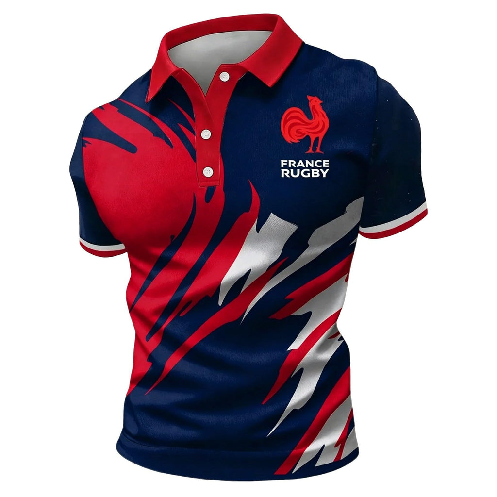 Maillot de Foot 2026 Homme Été Manches Courtes Football Polo Shirts Léger et Respirant T Shirt, Sport Vêtements, Cadeau de Fans et Les Tenues décontractées