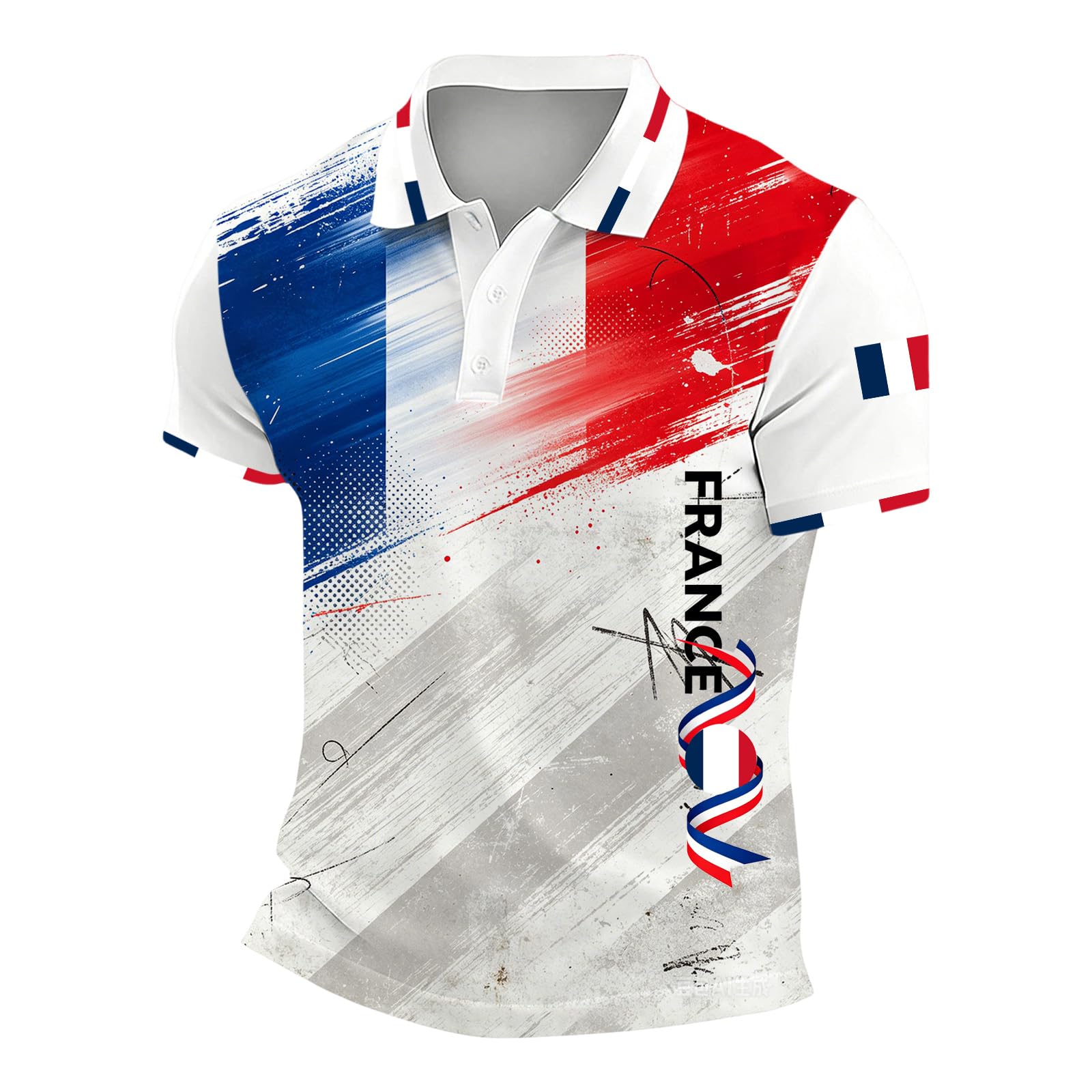 T-Shirt Homme Col Rond Coupe du Monde 2026 France Imprimé Football Fan Manches Courtes Décontracté – Haut Léger Tendance Sport Parent-Enfant – Quotidien Matchs Sorties Stade Entraînement