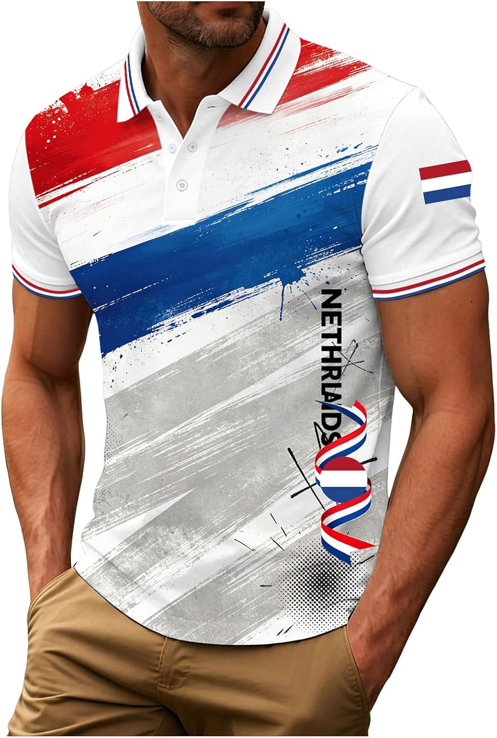 T-Shirt Homme Col Rond Coupe du Monde 2026 France Imprimé Football Fan Manches Courtes Décontracté – Haut Léger Tendance Sport Parent-Enfant – Quotidien Matchs Sorties Stade Entraînement