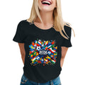 World Cup Short Sleeve Round Neck Graphic Printed T-Shirt, Soft and Casual, Ideal for Sports Fans
