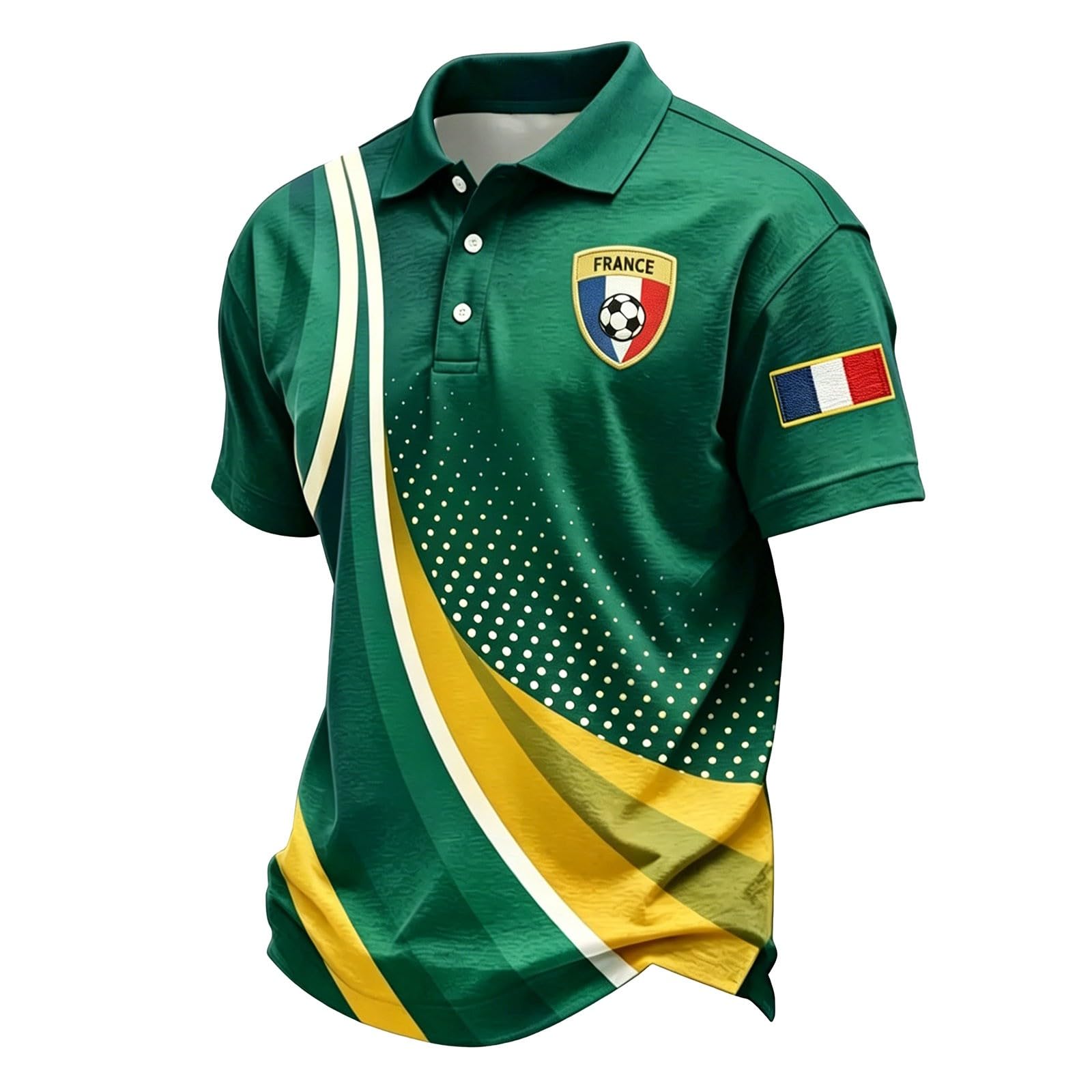 Maillot Homme Football 2026 Polos Homme Maillots de Joueur Manches Courtes T-Shirt Été Mode Streetwear Impression pour Les Fans de Sport